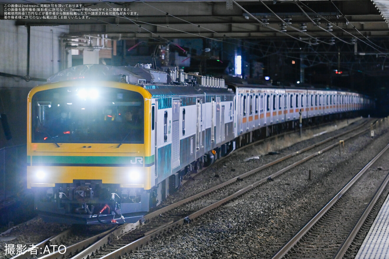 【JR東】209系トタ82編成長野総合車両センターへ配給輸送の拡大写真