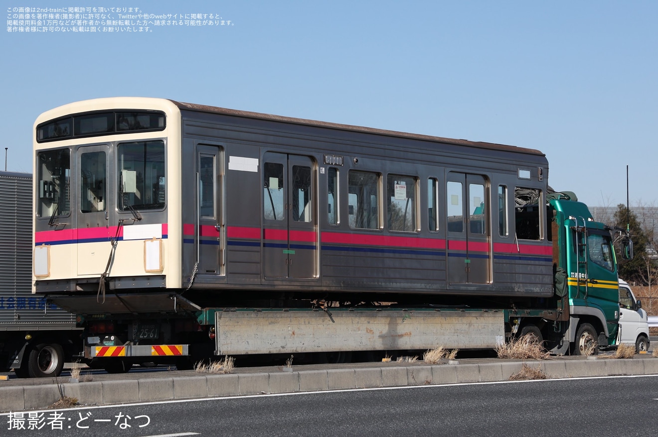 【京王】7000系7704F・7805Fが廃車のため若葉台工場より搬出・陸送の拡大写真