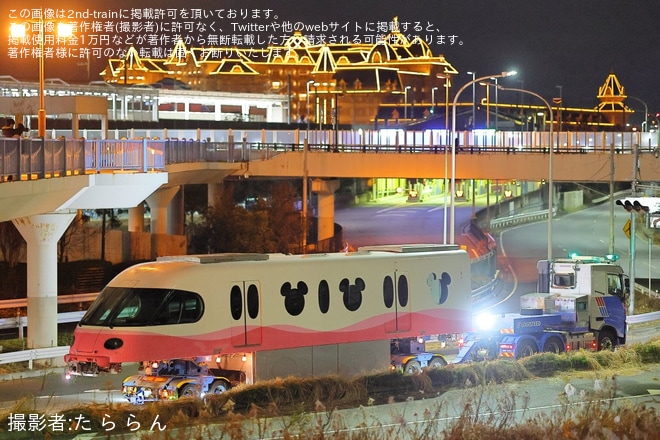 【舞浜リ】リゾートライナー (Type C)第102編成宗吾参道車両基地へ陸送