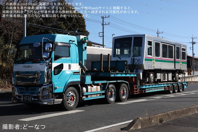 【都営】日暮里・舎人ライナー300形306編成廃車に伴う陸送