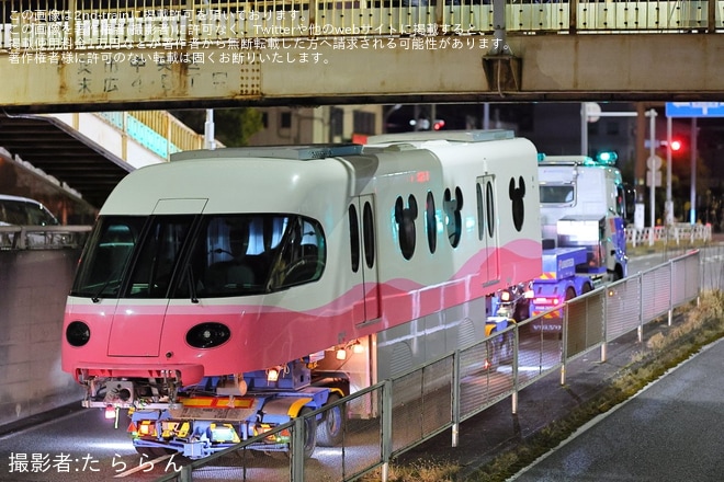 【舞浜リ】リゾートライナー (Type C)第102編成宗吾参道車両基地へ陸送