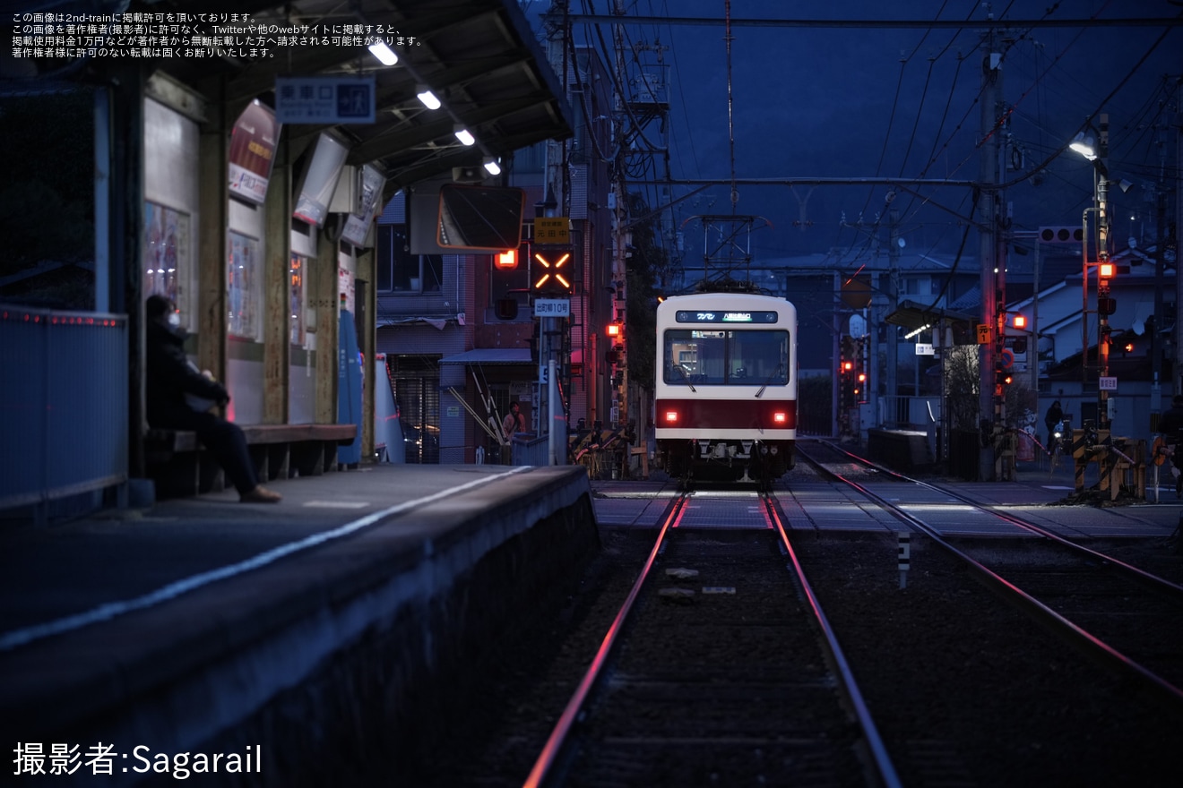 【叡電】700系721号車「リバイバル721」として運行開始の拡大写真