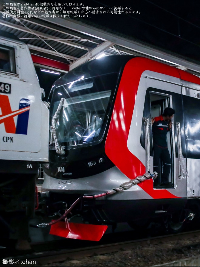 【KCI】CRRC(中国中車)製KCI向け新型車両SFC-120-V系電車の第一編成が輸送
