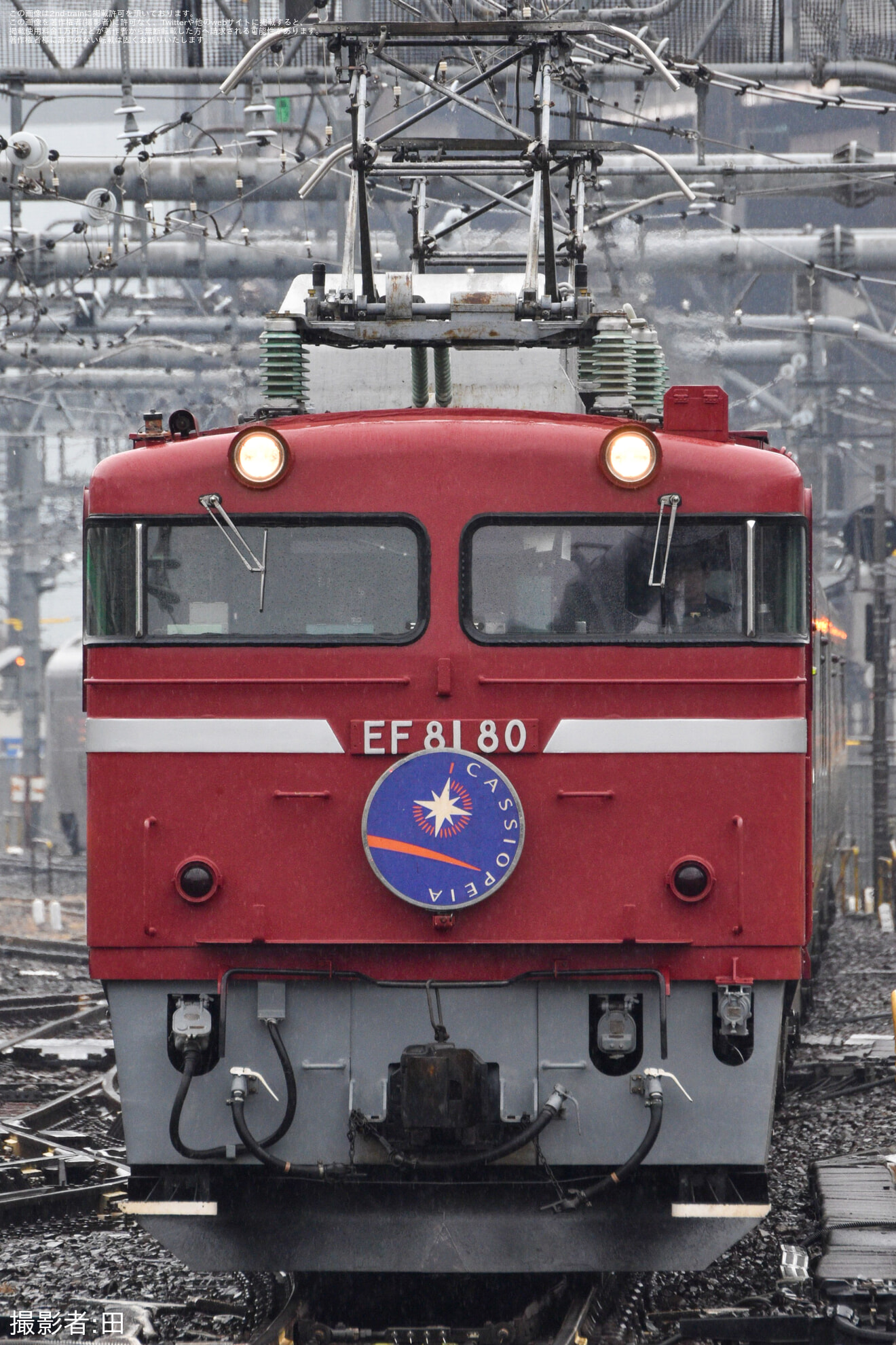 【JR東】EF81-80牽引仙台行きカシオペア紀行運転(202502)の拡大写真