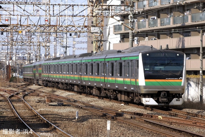 【JR東】E233系E-14編成が東京貨物ターミナルへ試運転