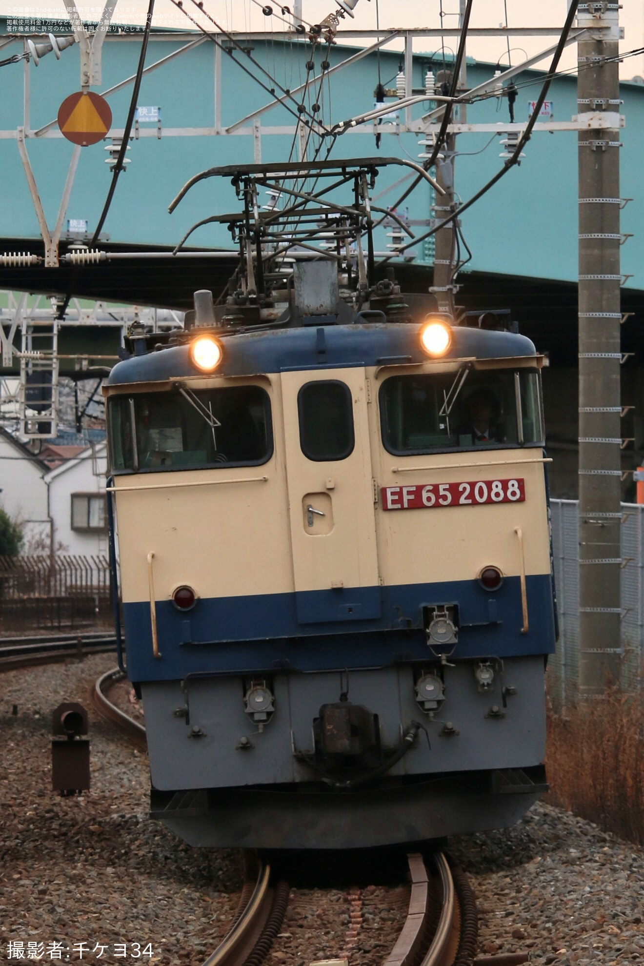 【JR貨】EF65-2088総武線などで試運転の拡大写真