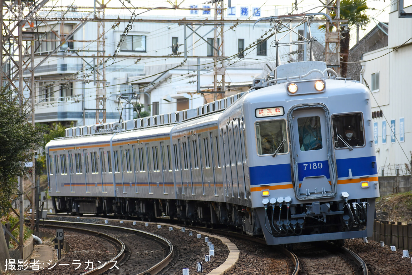 【南海】7100系7189F千代田工場出場試運転の拡大写真