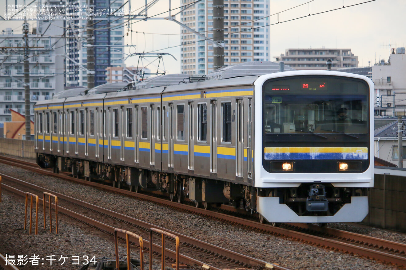 【JR東】209系C438編成大宮総合車両センター出場回送の拡大写真