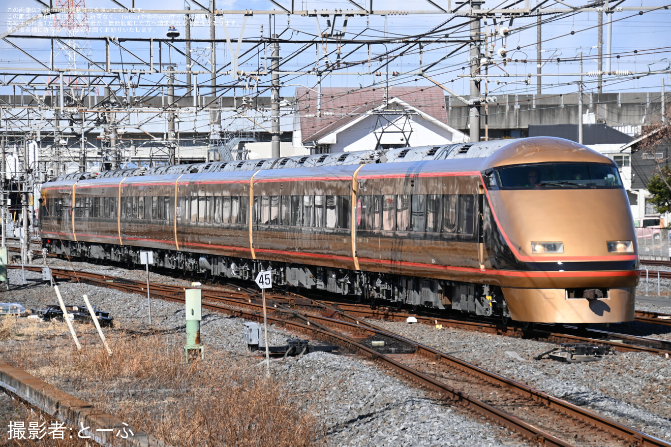 【東武】100系103F南栗橋工場出場試運転の拡大写真