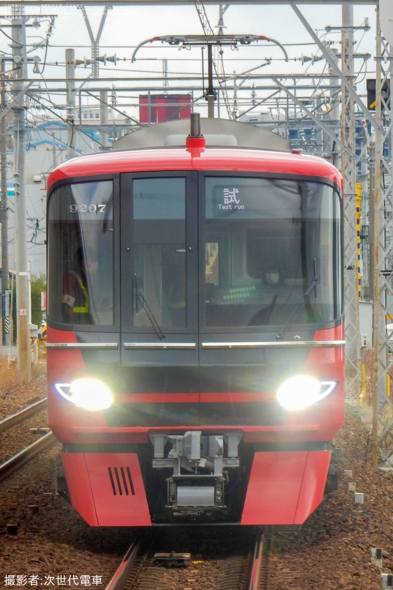 【名鉄】9100系9107F舞木検査場出場試運転 の拡大写真