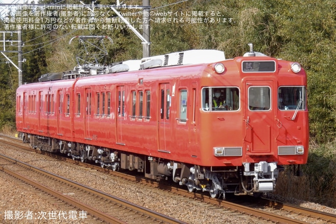 【名鉄】6000系6037F 舞木検査場出場試運転