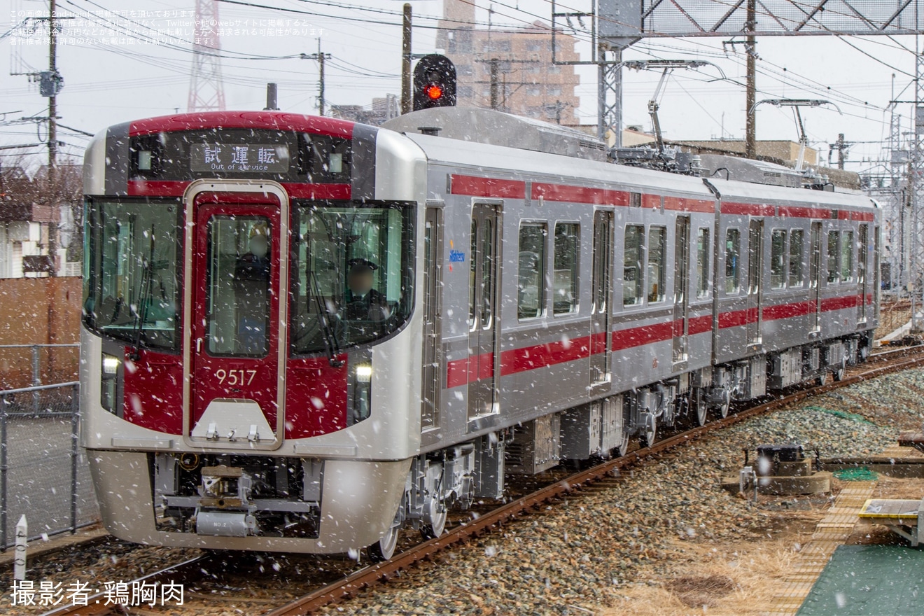 【西鉄】9000形9117F 新製試運転の拡大写真