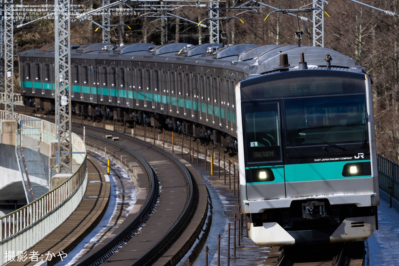 【JR東】E233系マト1編成長野総合車両センター出場回送の拡大写真