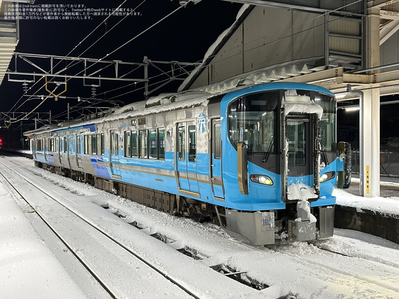 【IR】521系IR23編成がIRいしかわ鉄道色になりJR色(青色)のIR車消滅の拡大写真