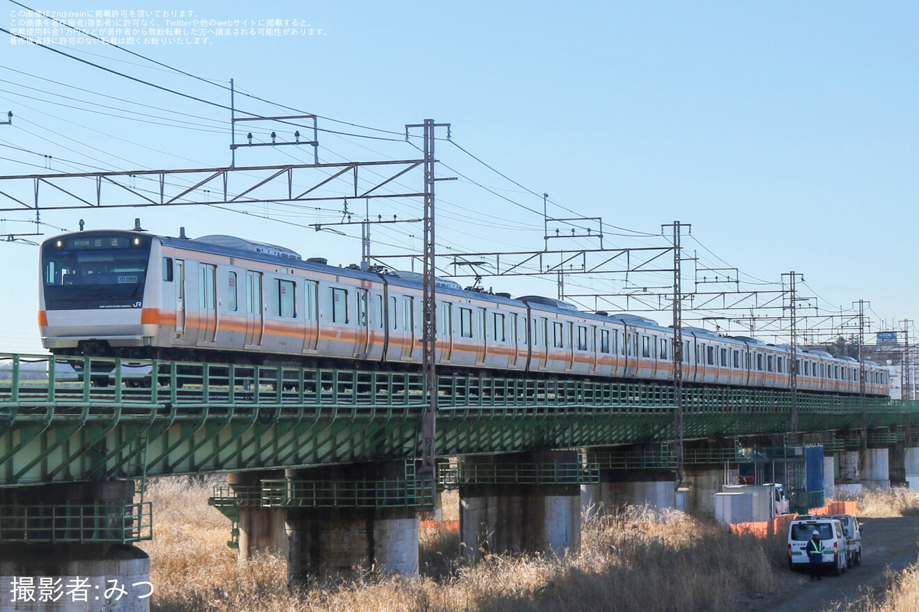 【JR東】E233系T39編成国府津車両センター送り込み回送の拡大写真