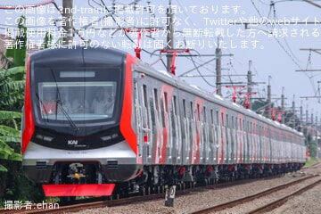 【KCI】CRRC(中国中車)製KCI向け新型車両SFC-120-V系電車の第一編成が試運転