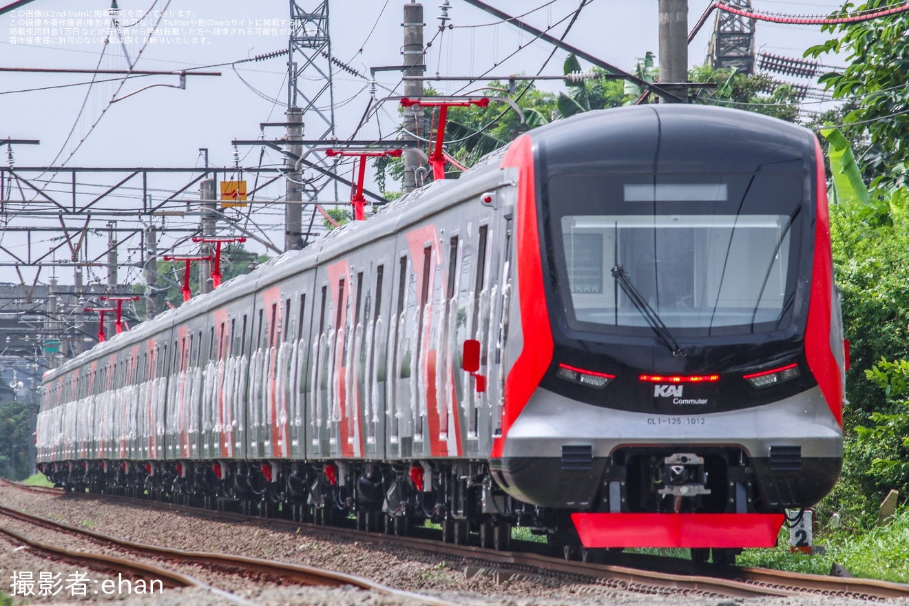 【KCI】CRRC(中国中車)製KCI向け新型車両SFC-120-V系電車の第一編成が試運転の拡大写真