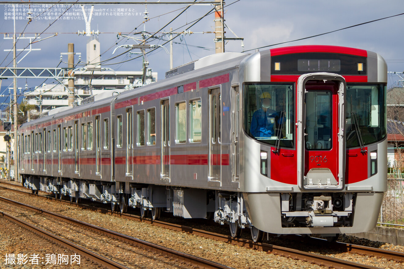 【西鉄】9000形増備車9016F新製試運転の拡大写真