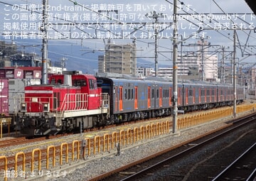 【JR九】YC1系7両(YC1-222/1222+YC1-108/1108+YC1-107/1107+YC1-1109)甲種輸送
