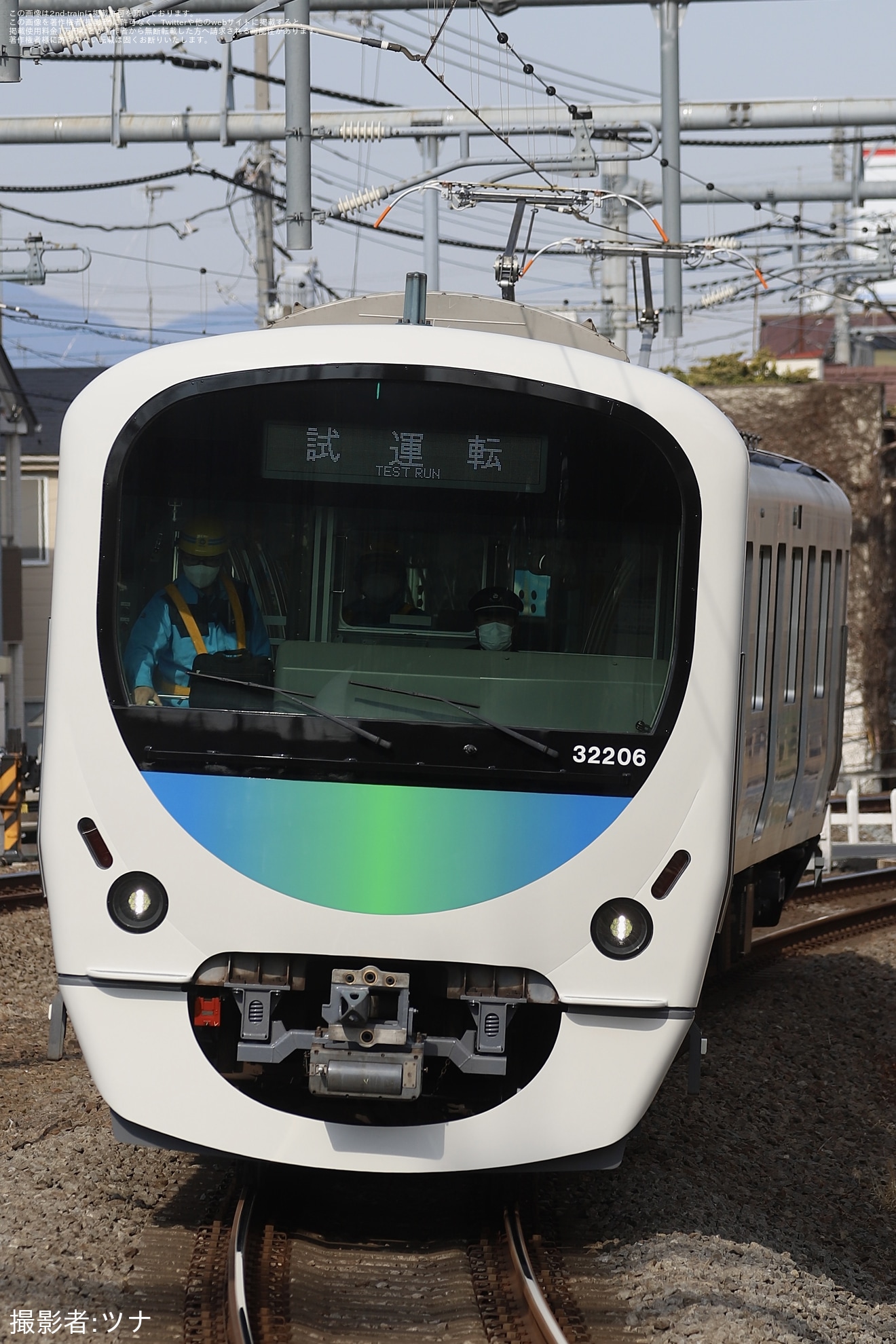 【西武】30000系32106F武蔵丘車両検修場出場試運転(202502)の拡大写真