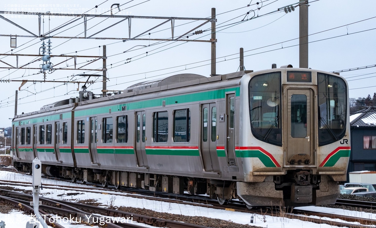 【JR東】E721系0番台P-13編成郡山総合車両センター入場回送の拡大写真