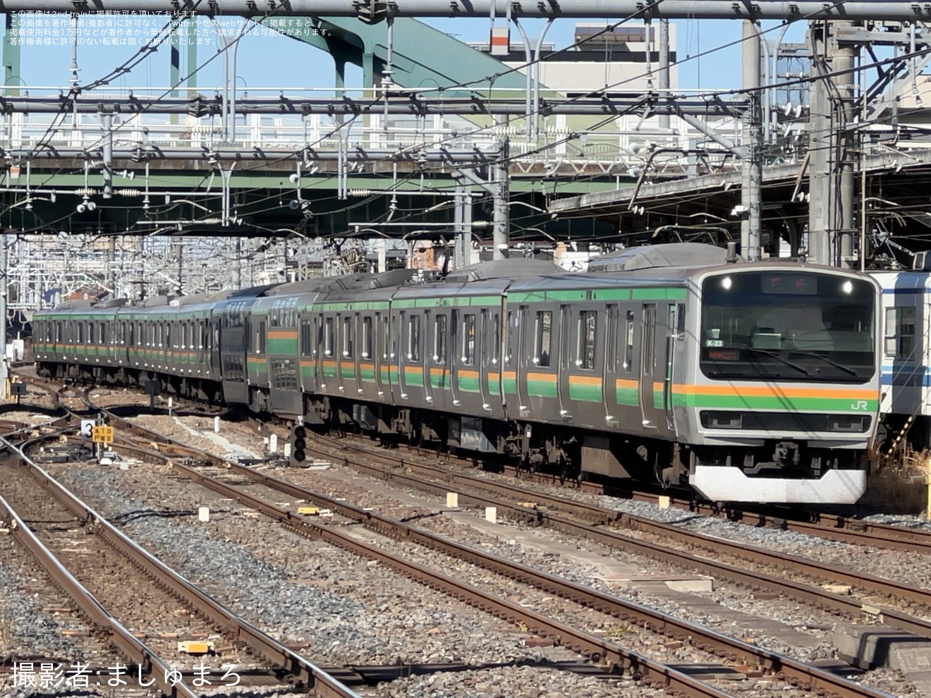 【JR東】E231系K-23編成大宮総合車両センター出場回送の拡大写真