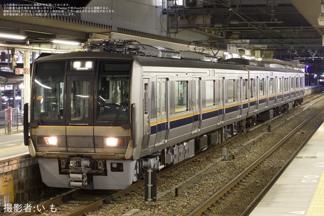 【JR西】207系S46編成網干総合車両所本所出場回送の拡大写真