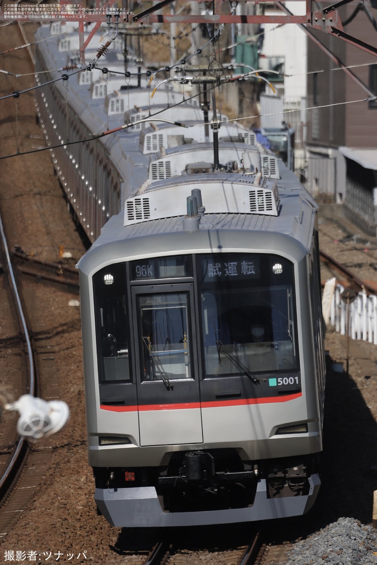 【東急】5000系5101F長津田車両工場出場試運転(202502)の拡大写真