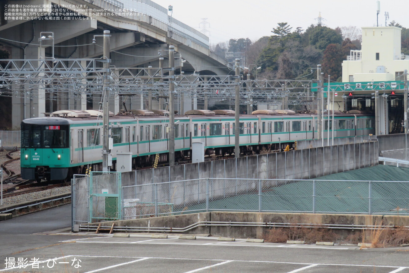 【神戸市交】谷上車庫性能確認に伴う試運転の拡大写真