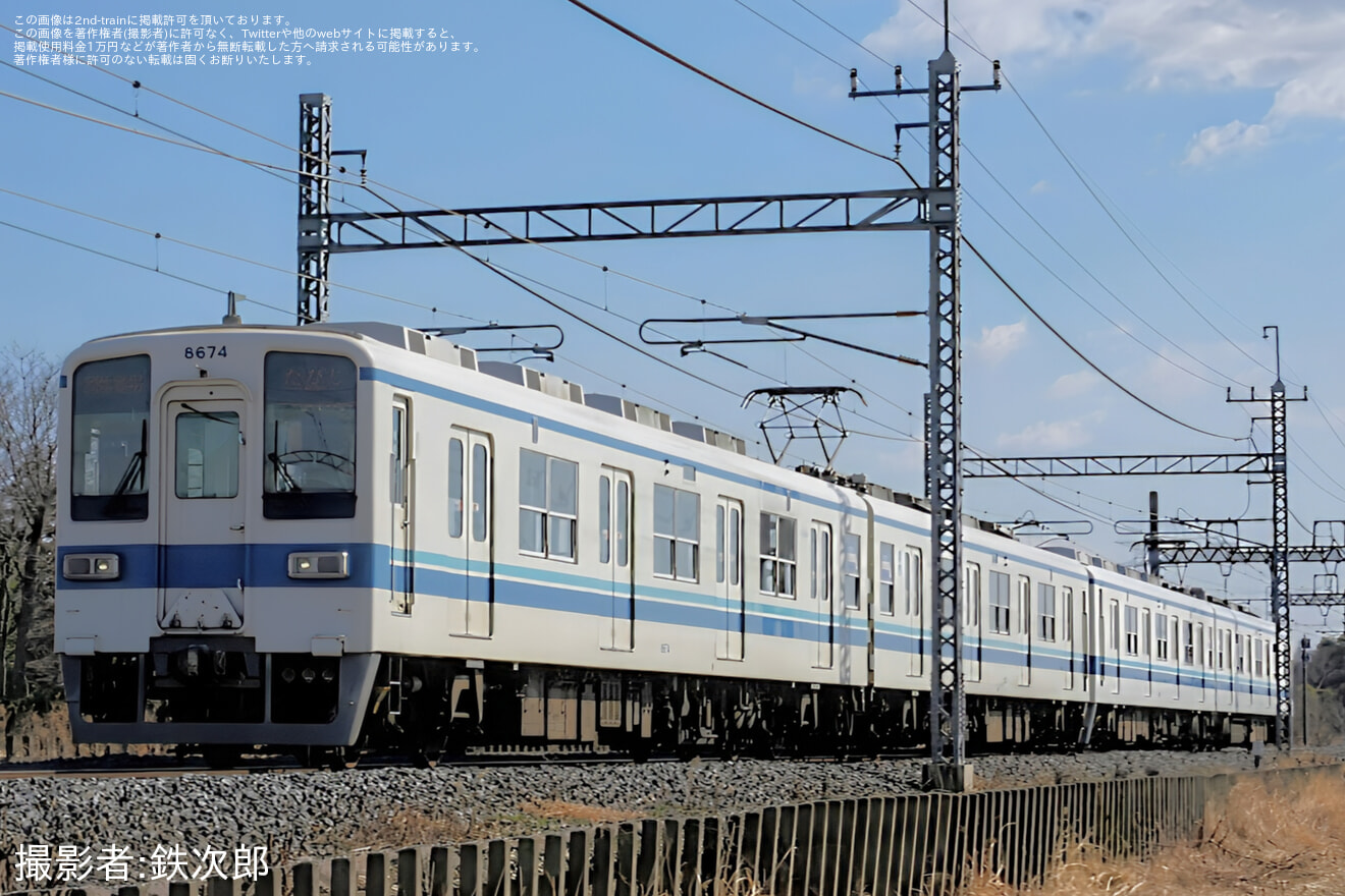 【東武】8000系8572F+8574F 廃車回送ツアーの拡大写真