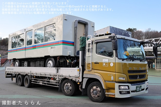 【西武】8500系レオライナー 8521F(V3編成)武蔵丘出場陸送