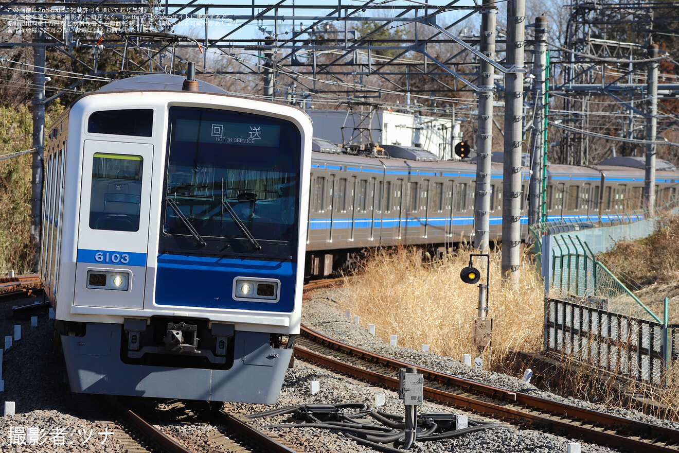 【西武】6000系6103F 武蔵丘入場回送の拡大写真