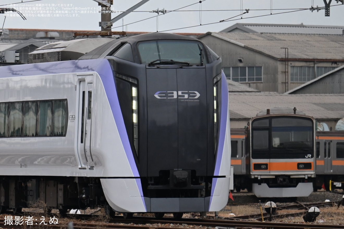 【JR東】E353系モトS205編成長野総合車両センター出場回送の拡大写真