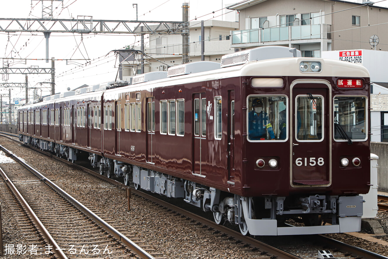 【阪急】6000系6008F正雀工場出場試運転の拡大写真