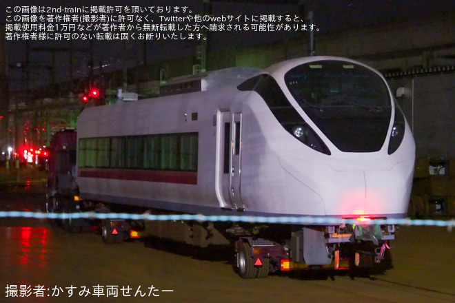 【JR東】クハE657-11が陸送で郡山総合車両センターへ到着