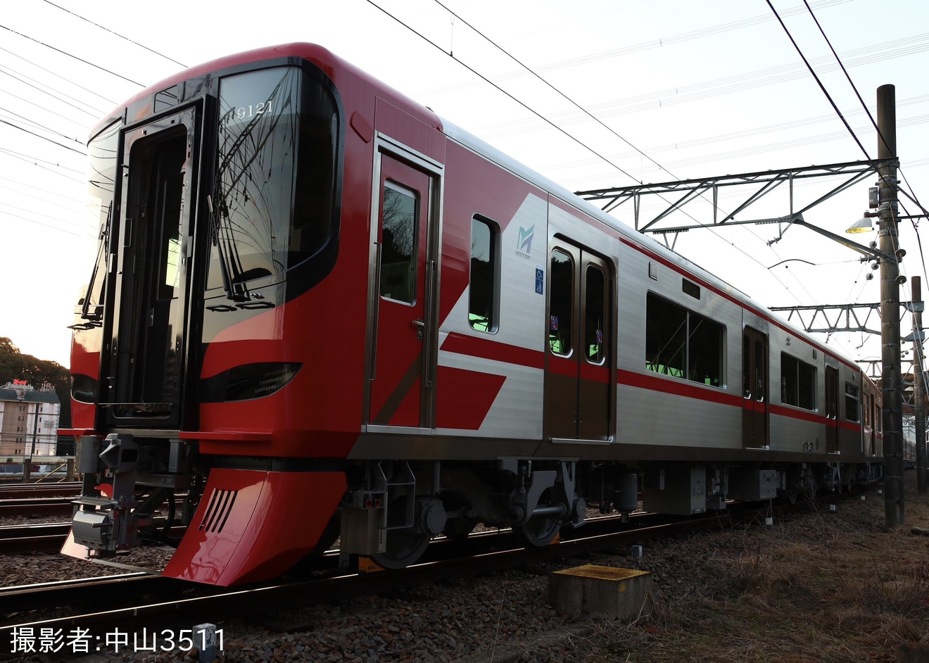 【名鉄】9100系9121Fの車載カメラが取り外しの拡大写真