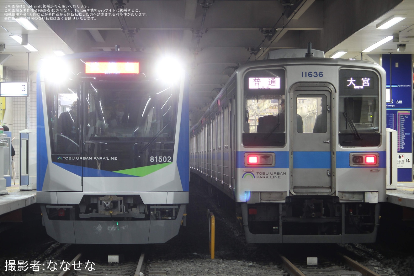 【東武】80000系81502Fが船橋まで入線の拡大写真