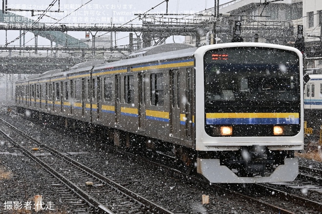 【JR東】209系C411編成大宮総合車両センター出場回送を不明で撮影した写真
