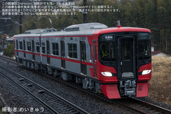 【名鉄】9100系9121F新車性能確認試運転