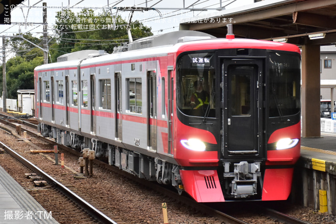 【名鉄】9100系9121F新車性能確認試運転を国府駅で撮影した写真