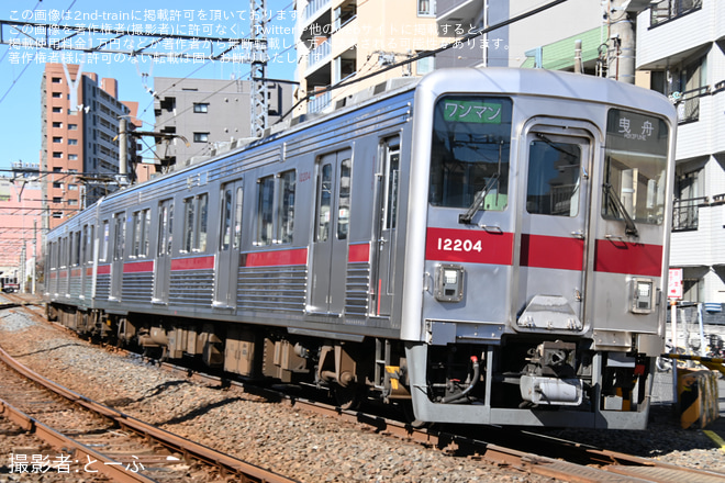 【東武】10000系11204Fが亀戸線での営業運転を開始を亀戸～亀戸水神間で撮影した写真