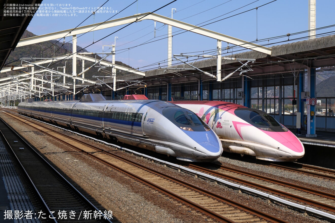 【JR西】「リバイバル500系のぞみ」が臨時運行の拡大写真