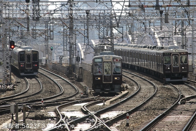 【阪急】8200系8201F(8201×2R)が平井車庫から西宮車庫へ回送