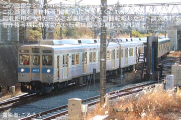 【東急】8500系8637Fが長津田検車区で自走にて構内移動