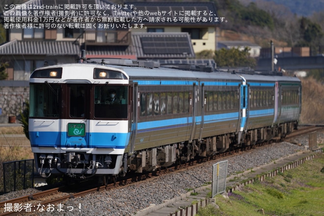 【JR四】コンサート開催に伴いまもなく撤退のキハ185系「うずしお8号」が増結を不明で撮影した写真