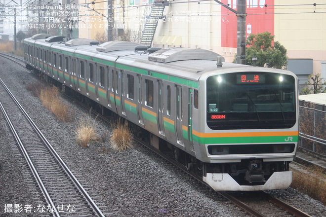 【JR東】E231系コツS-22編成 東京総合車両センター入場