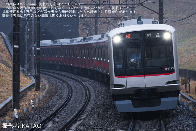 【東急】5050系4115F長津田車両工場出場回送及びATO調整試運転