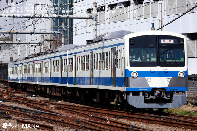 【西武】101系1241F(伊豆箱根鉄道色)武蔵丘車両検修場入場回送を不明で撮影した写真