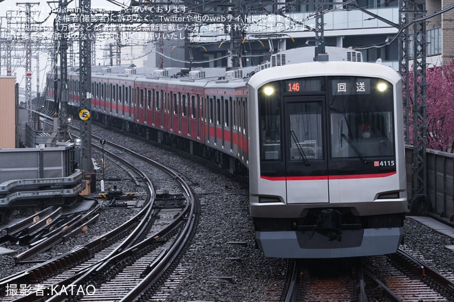 【東急】5050系4115F長津田車両工場出場回送及びATO調整試運転