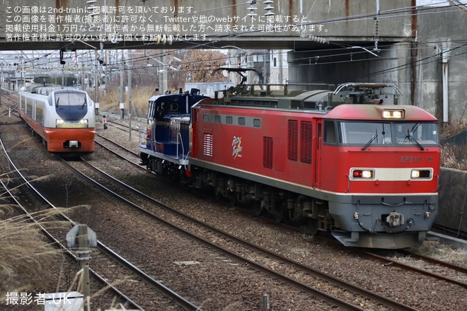 【東武】DE10-1109 秋田総合車両センター出場甲種輸送を不明で撮影した写真